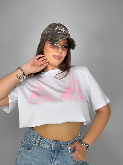 CURVY FIT - Top Bold Airbag-White