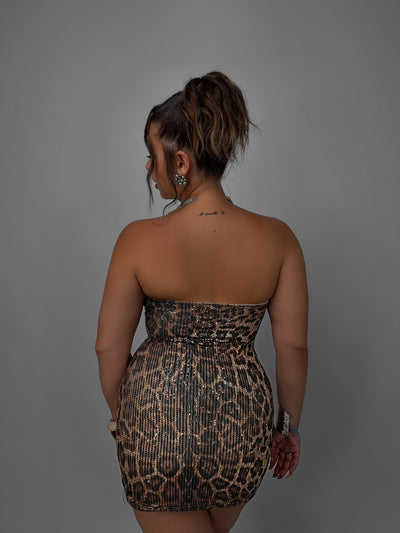 CURVY FIT - Abito Brillant Paillettes