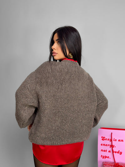 Maglione Hoddie Balloon-Tortora