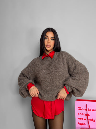 Maglione Hoddie Balloon-Tortora