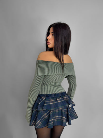 Maglione Zipped Sweather - Green