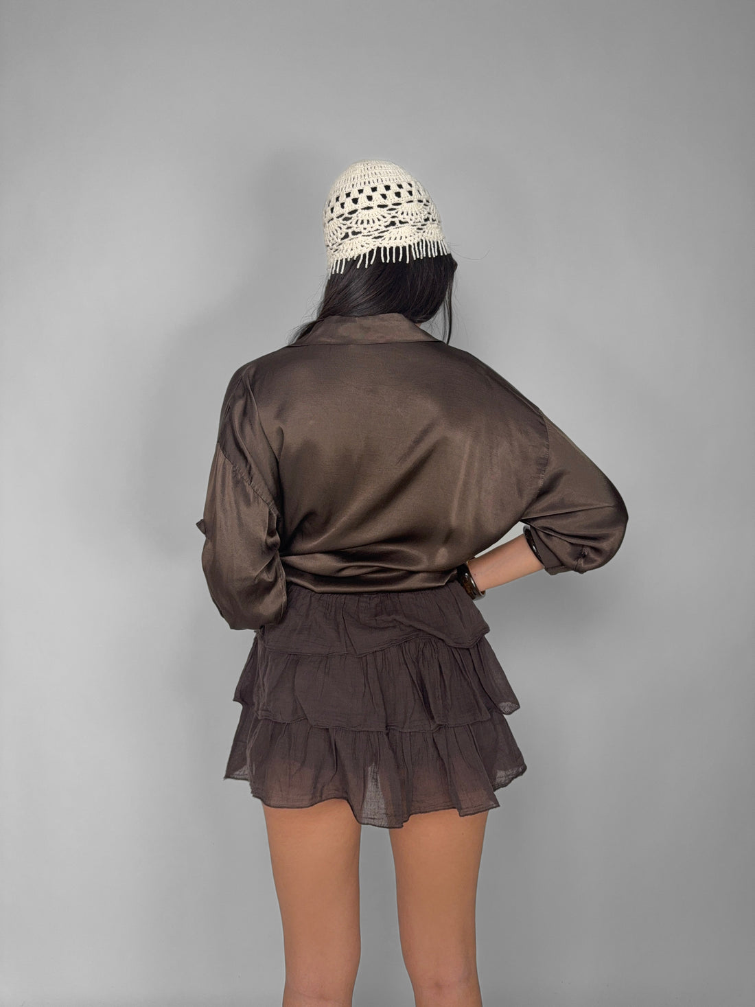 Camicia Velvety-Brown