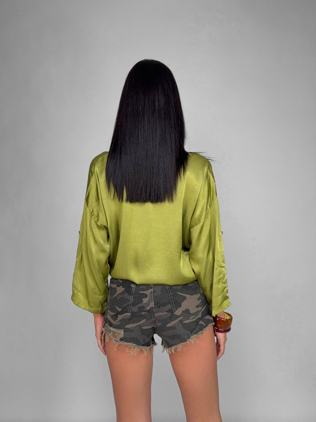 Camicia Velvety-Green