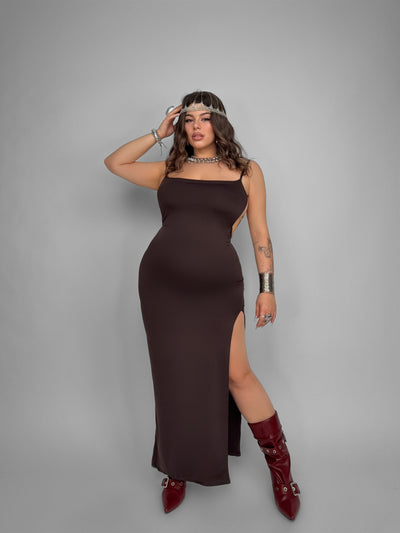 CURVY FIT - Abito Naked Back