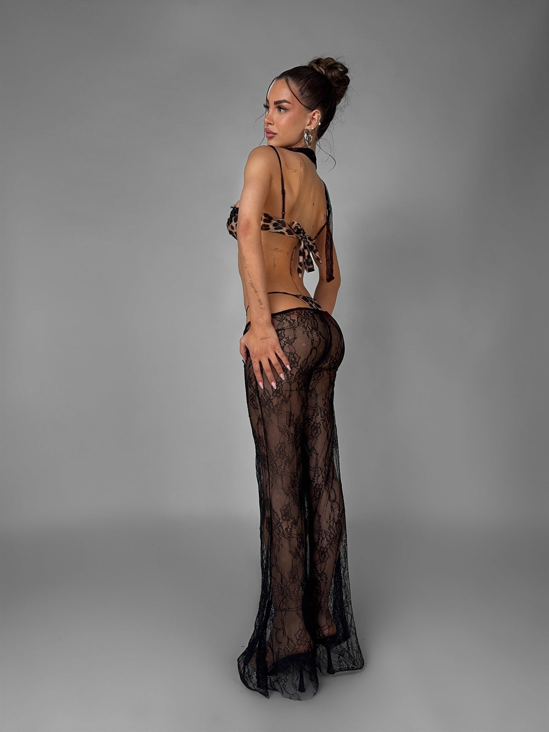 Set Pantalone + Foulard Selena-Black