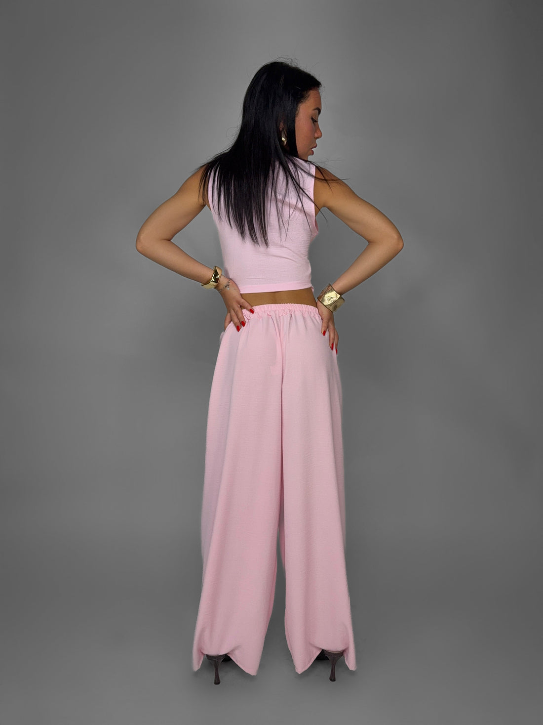 Pantalone Refined Line-Pink