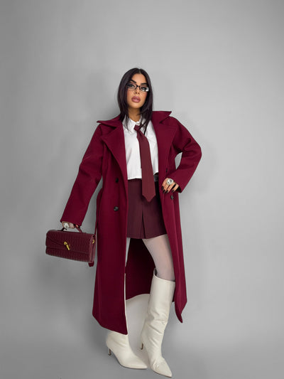 Cappotto Callie-Cherry red