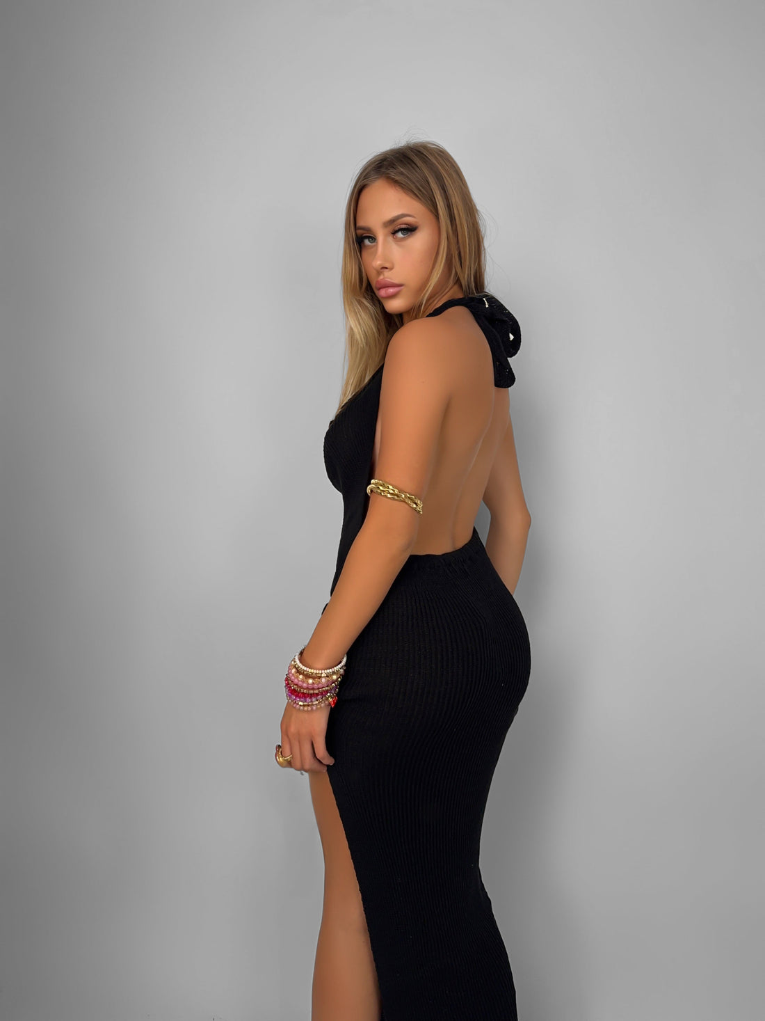 Abito Sensual Crochet - Black